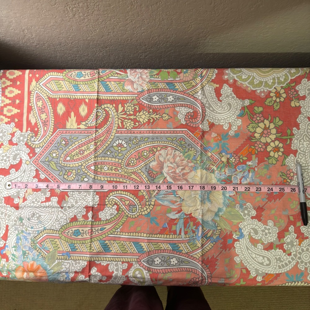 Pottery Barn Mira Paisley Pillow Sham Boho Cotton Cotton Material Israel